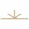 Ekena Millwork Richland Rough Sawn Timber Gable Bracket, Douglas Fir, 108"W x 36"H x 4"D x 4"F, 8/12 Pitch GBW108X36X0404RIC00RDF - alternate 1